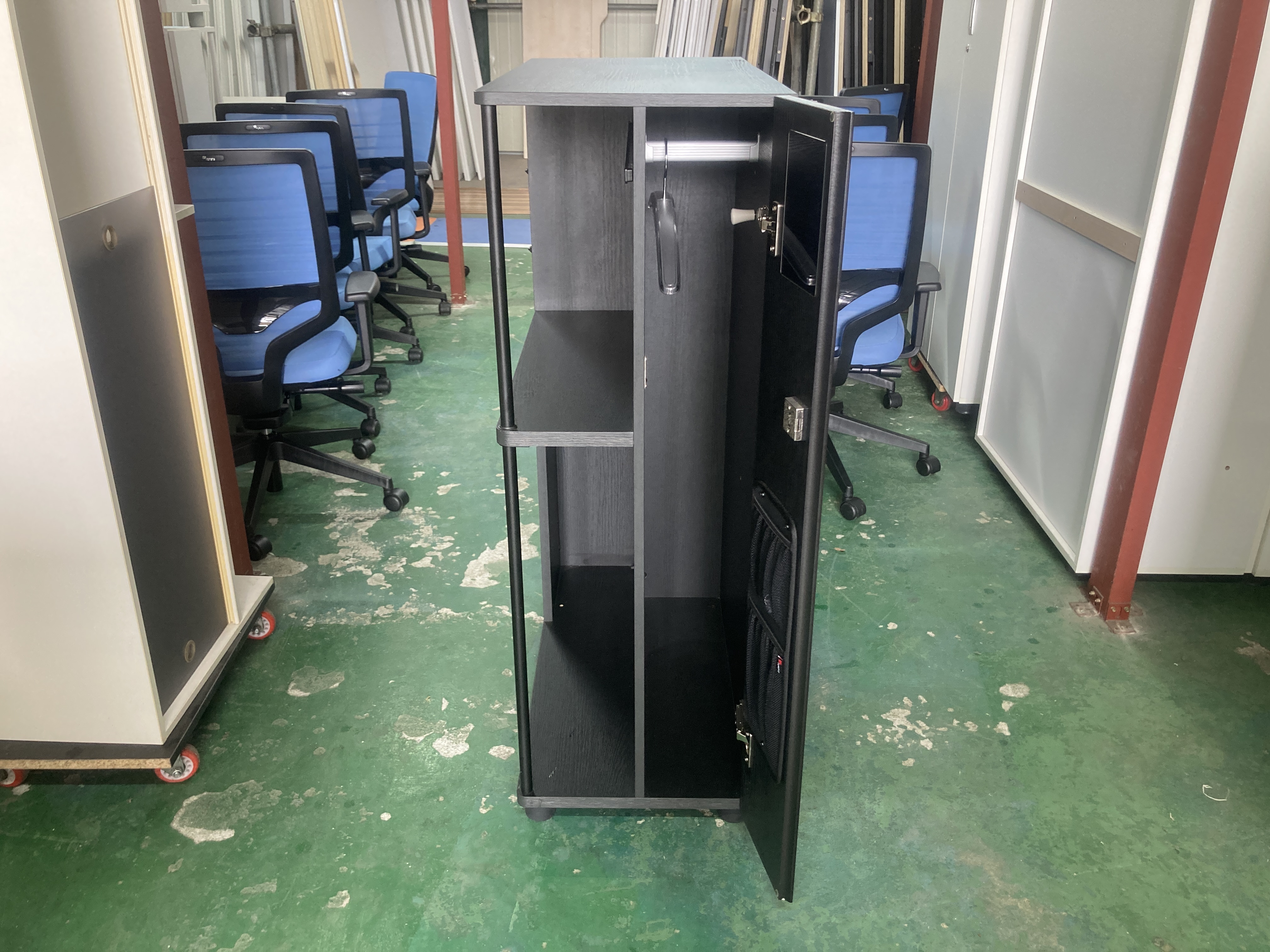 퍼시스 인에이블 블랙 멀티오픈캐비닛